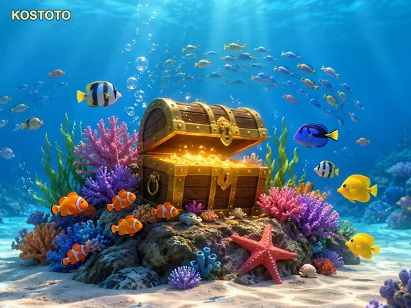 Aksi visual dalam permainan Mega Fishing